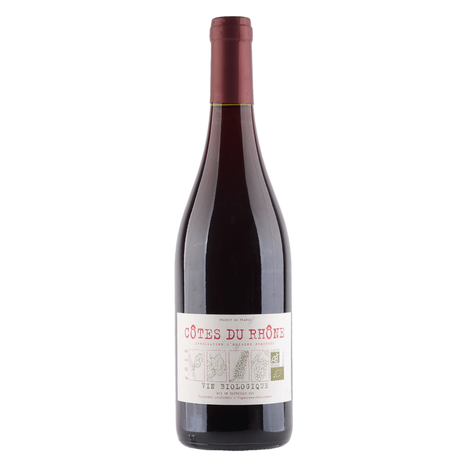 Vignerons Ardéchois Côtes du Rhône Vin Biologique